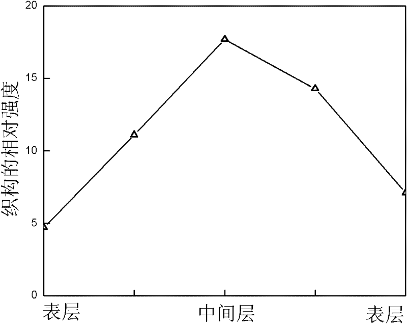 Method for preparing magnesium alloy plate strip with grain size in symmetric gradient distribution along plate thickness direction