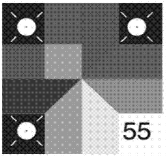 Encoding mark based on colors and structural features