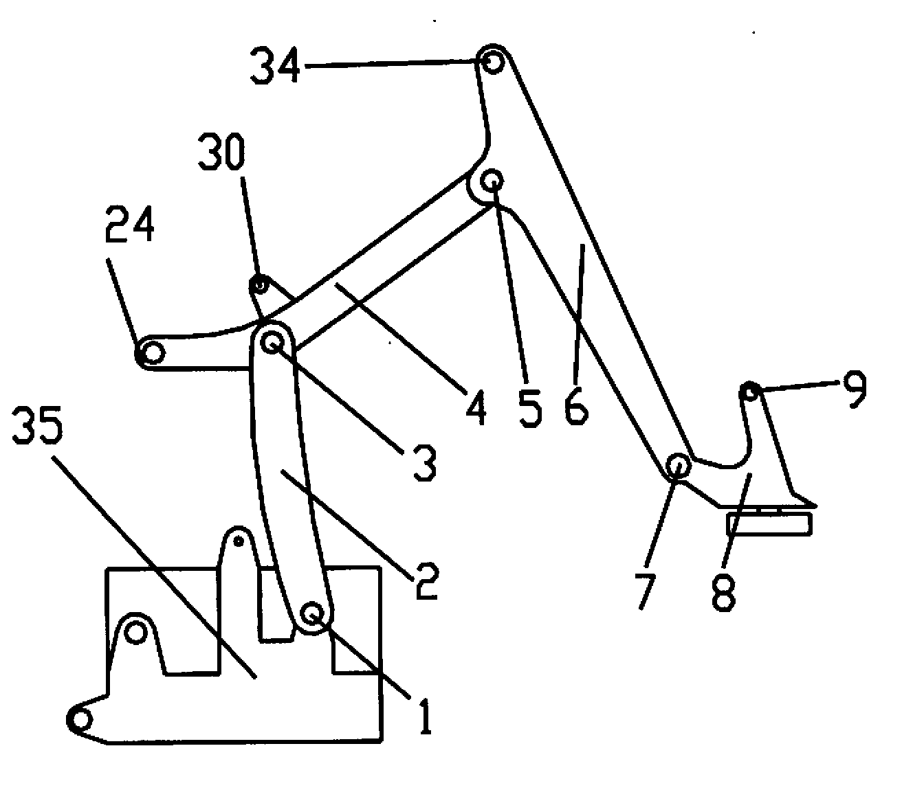 Large-work-space controllable-mechanism stacker crane