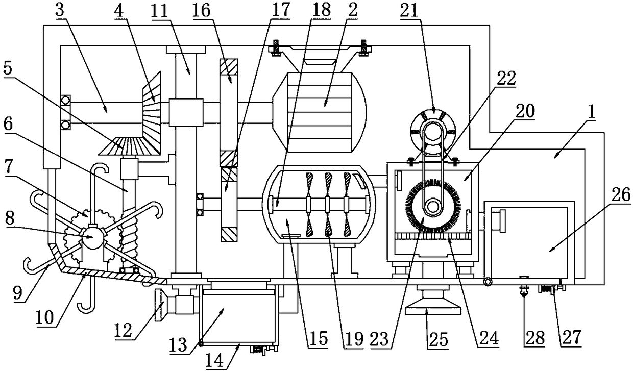 Municipal river-channel cleaning device