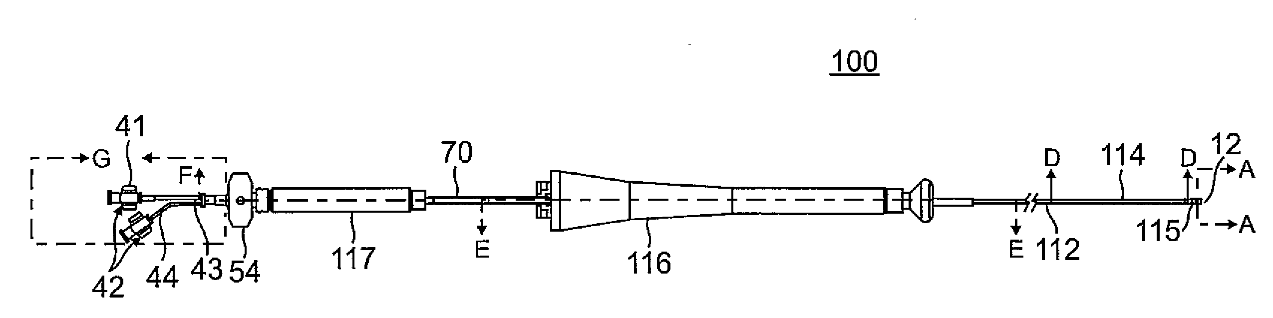 Ablation catheter with dedicated fluid paths and needle centering insert