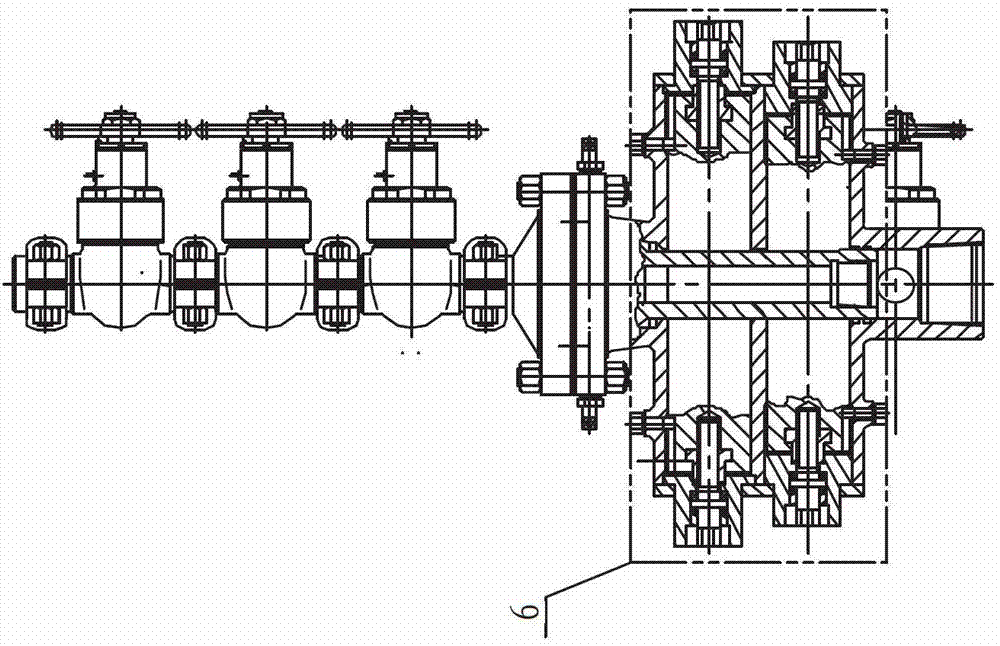 Integrated pluralistic oil production wellhead device