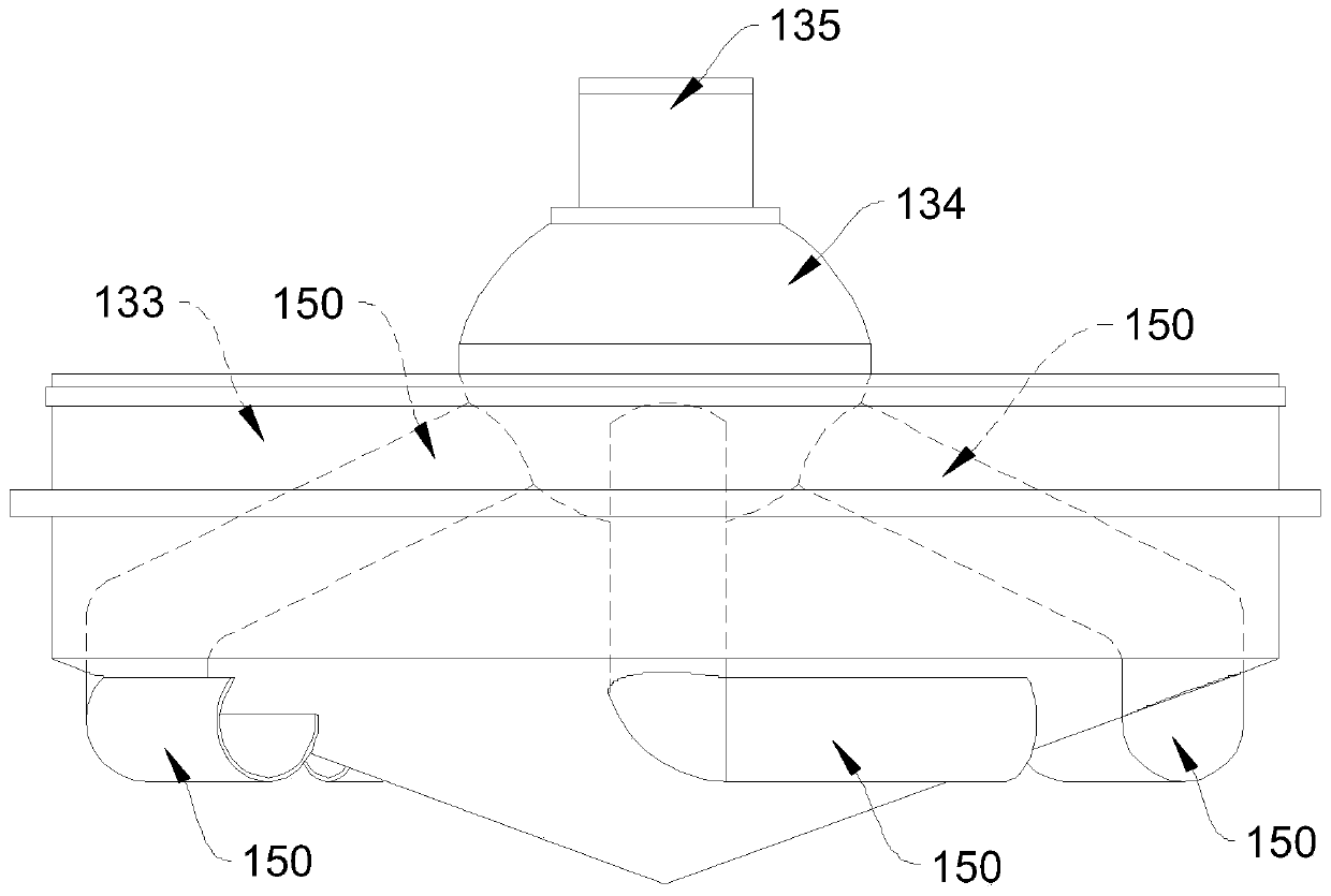 Defoaming type stirring device