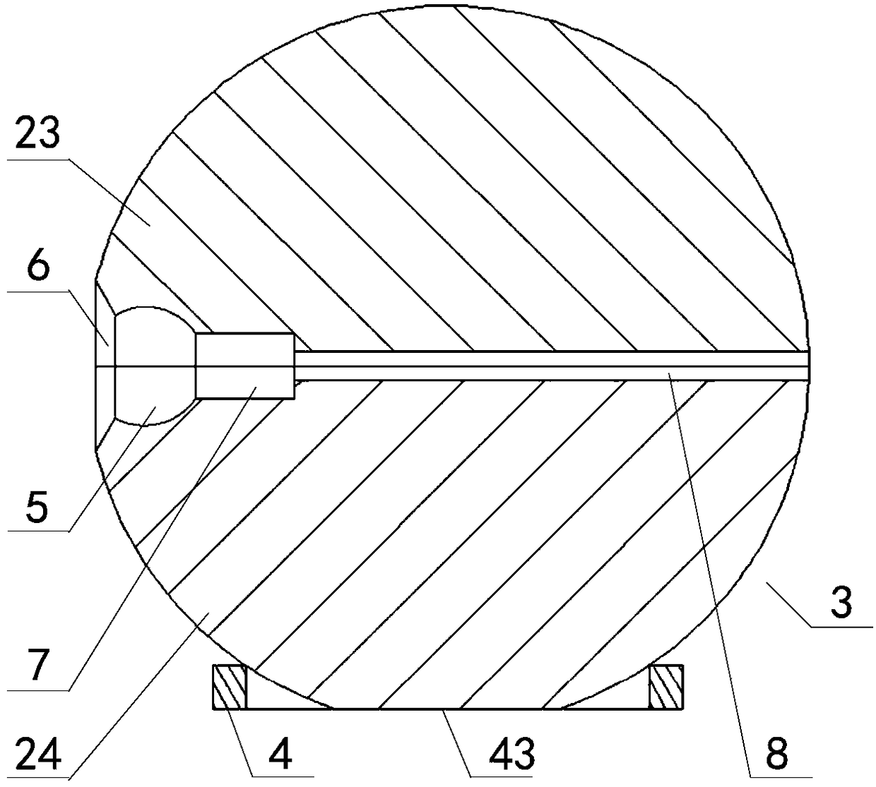 Simulation device for simulating ray energy deposition of eye crystal of human body