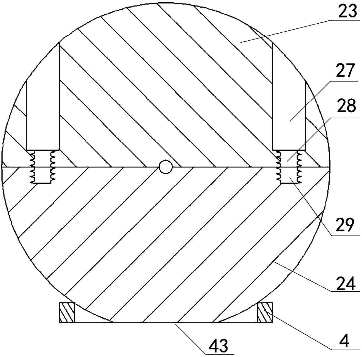 Simulation device for simulating ray energy deposition of eye crystal of human body