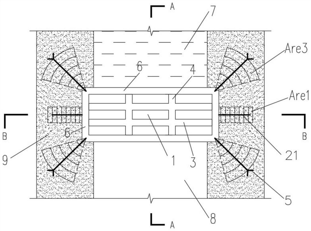 Coal mine underground reservoir box type retaining dam