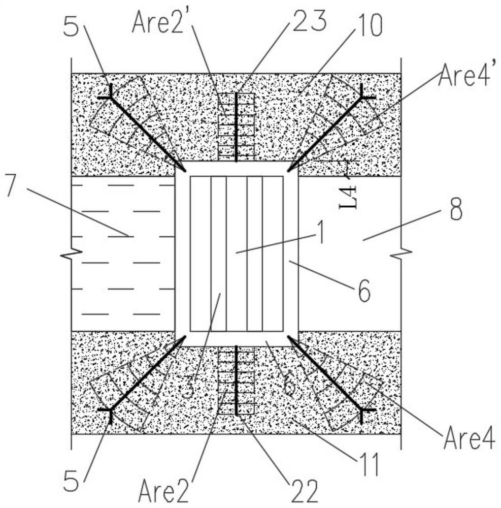 Coal mine underground reservoir box type retaining dam