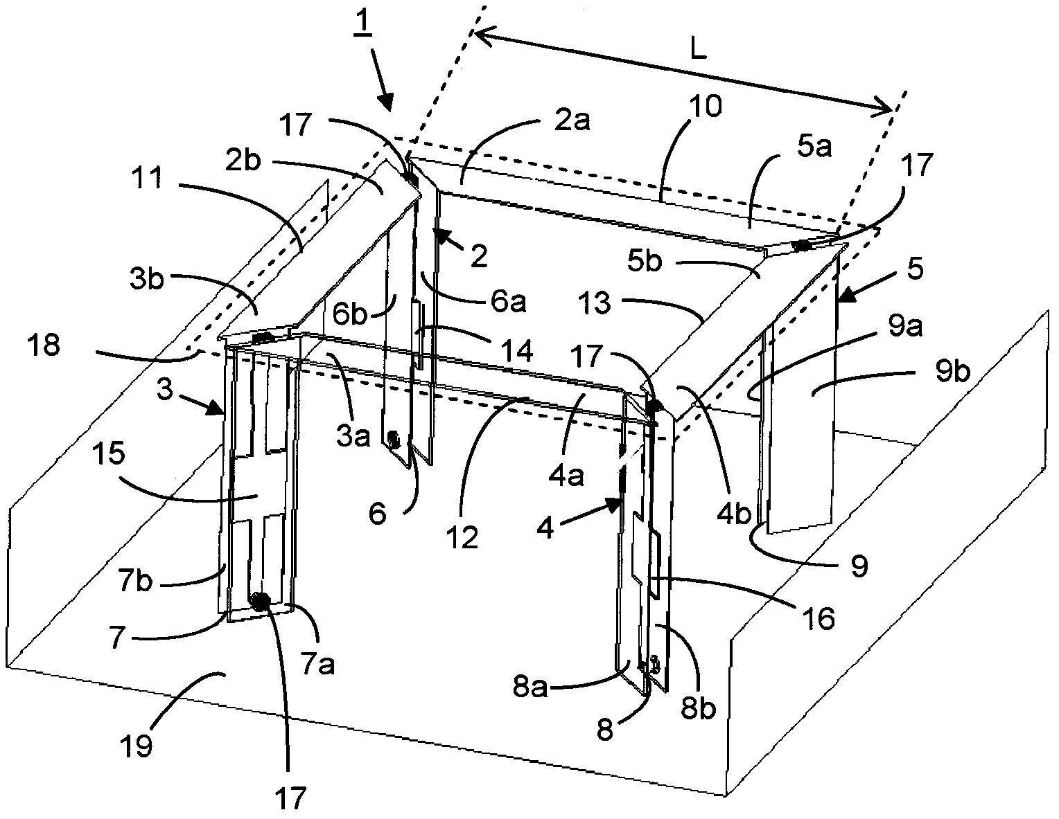 Dual polarized radiating dipole antenna