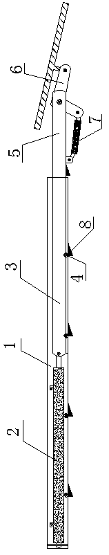 Self moving type hydraulic forepole