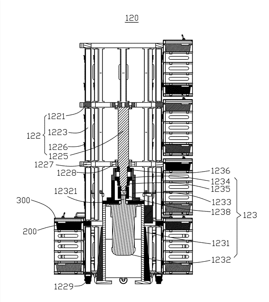 Automatic food vending machine with cage type rotary disc