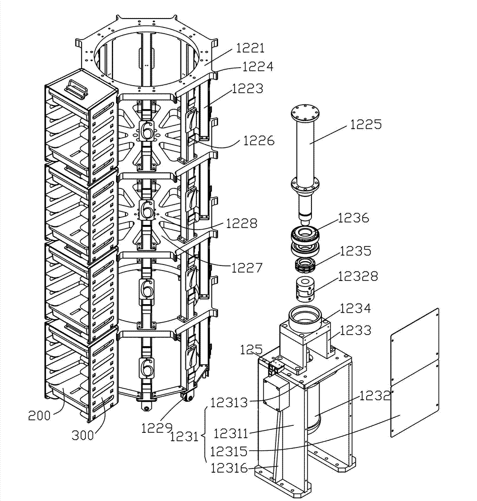 Automatic food vending machine with cage type rotary disc