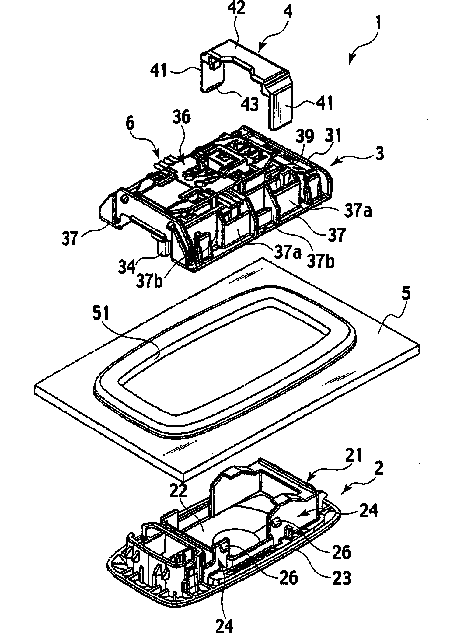 Vehicle interior illumination lamp unit