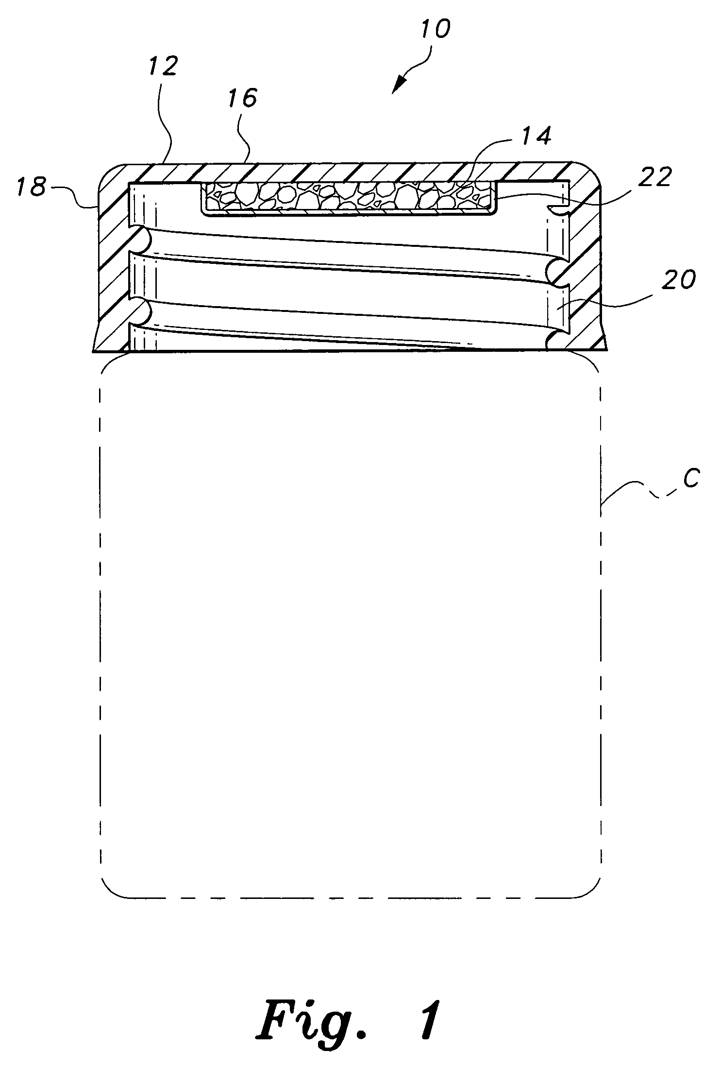 Desiccant bottle cap