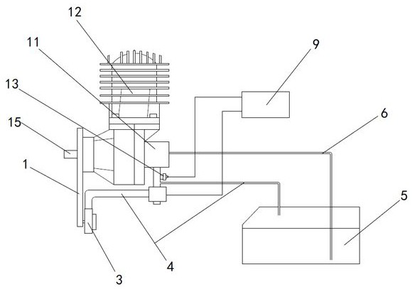 Method and system for stabilizing intake pressure of two-stroke engine