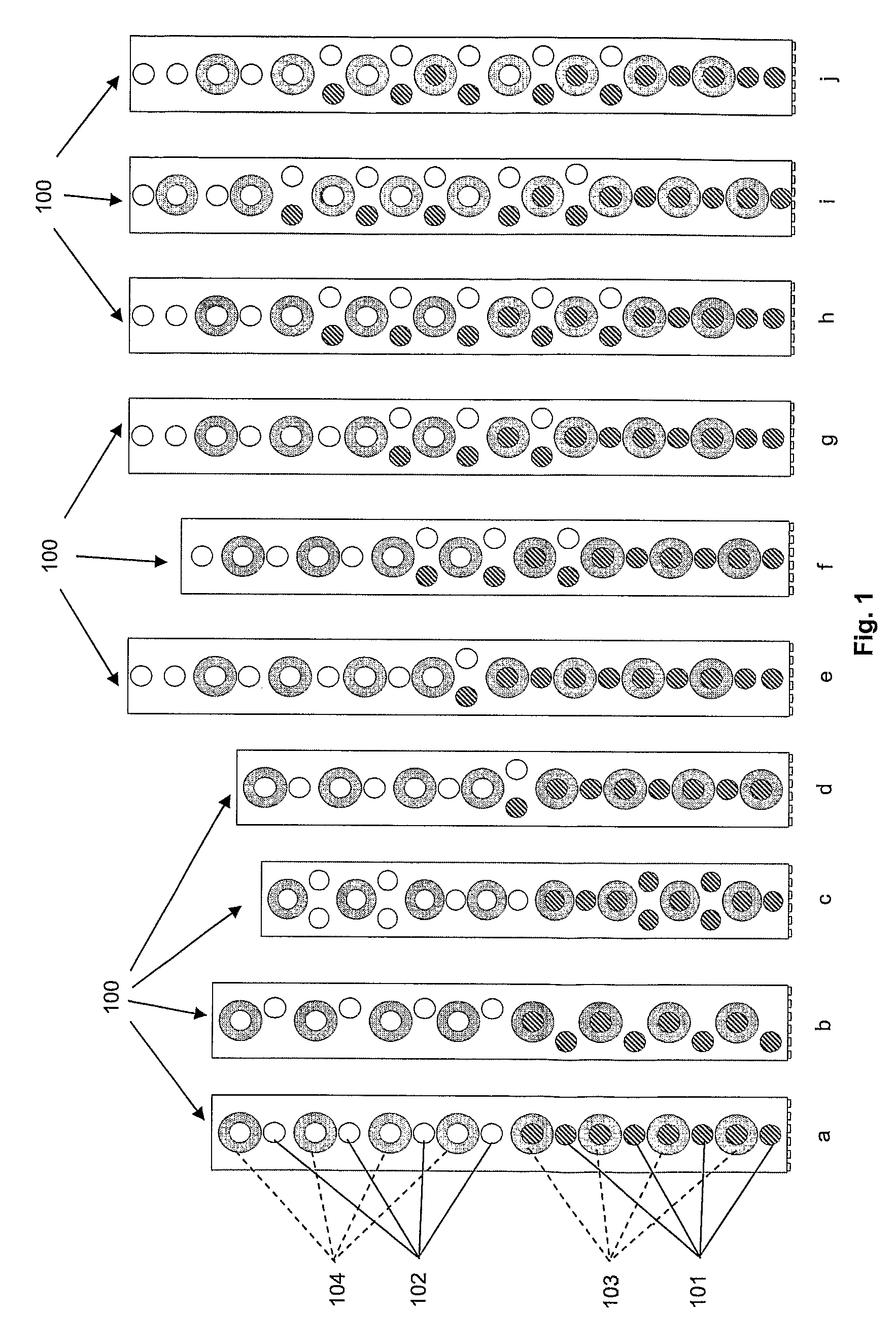 Slim triple band antenna array for cellular base stations