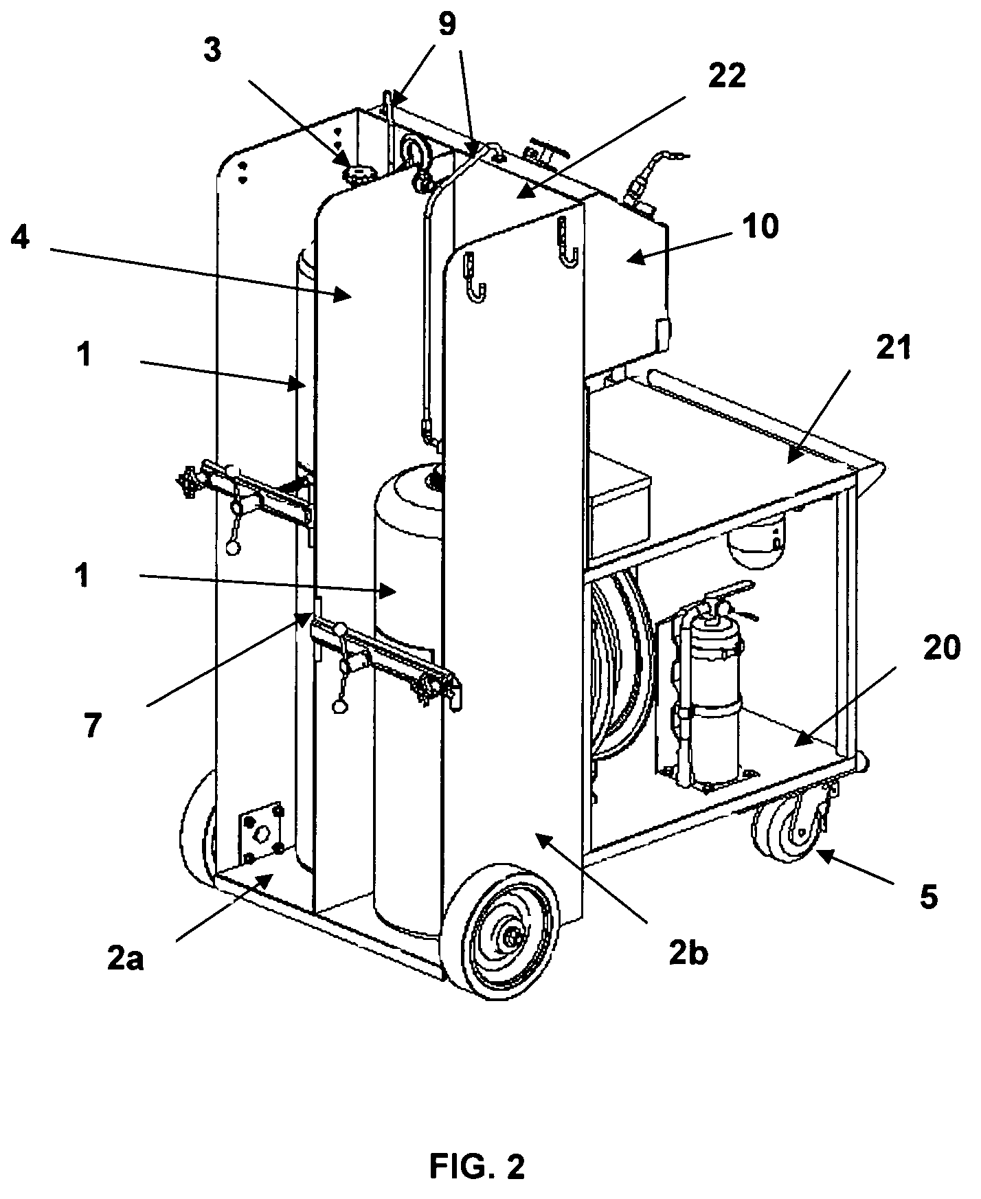 Safety welding cart