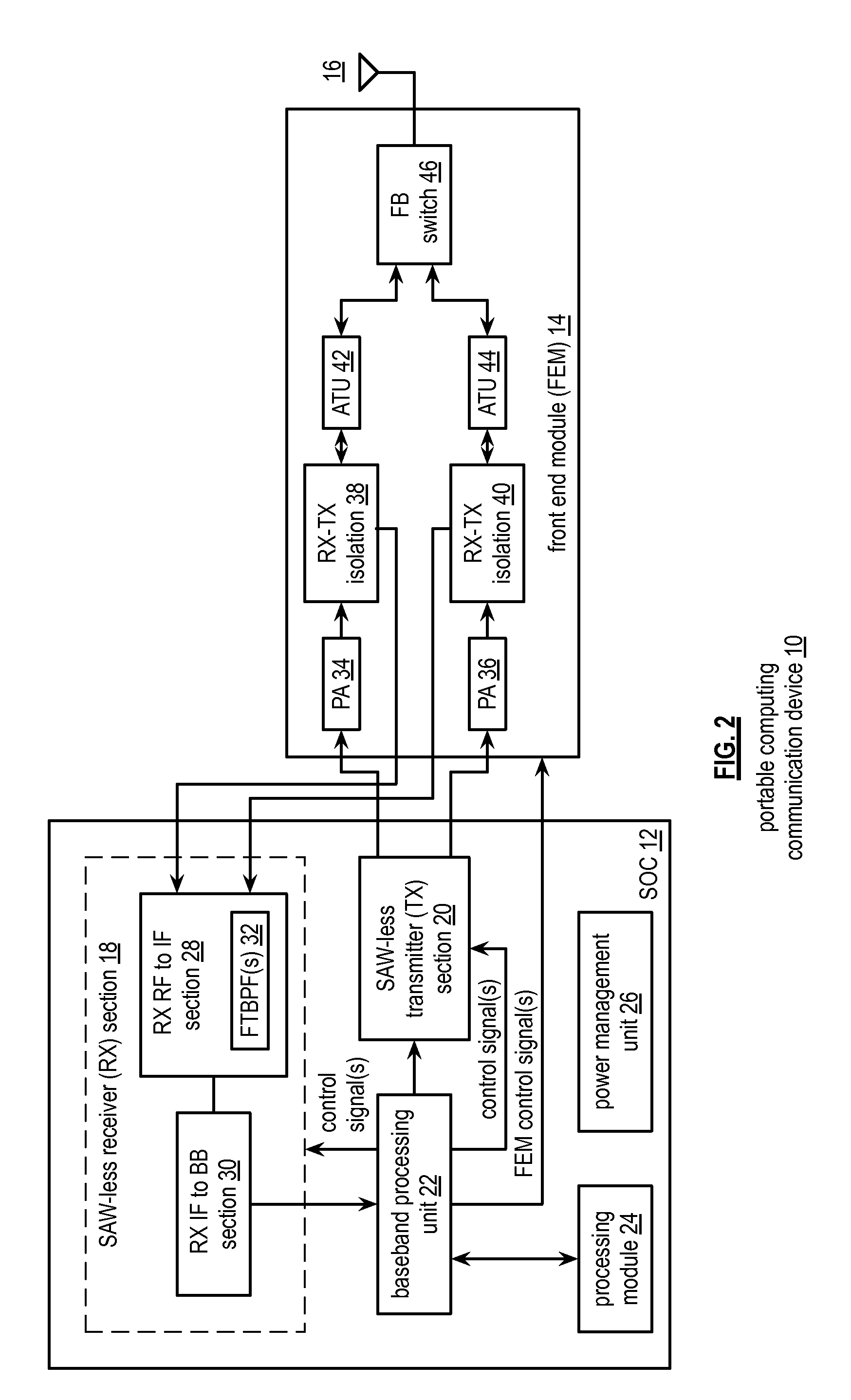 Transceiver including a weaved connection