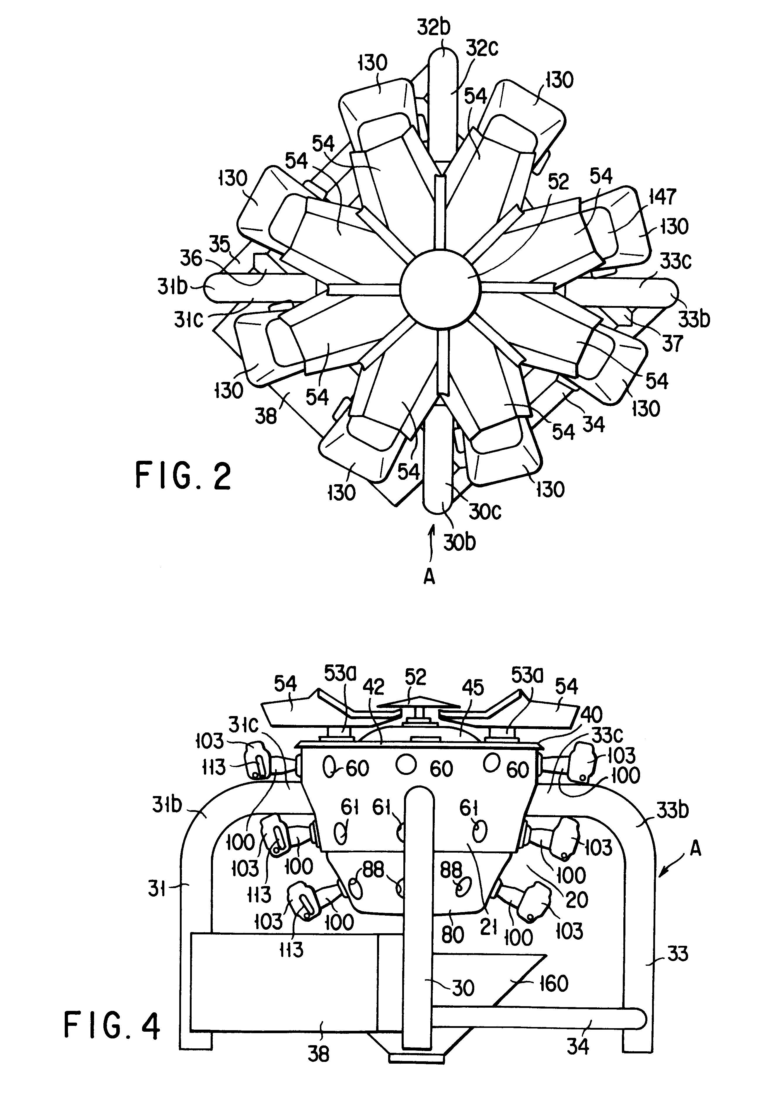 Combination weighing apparatus having a weighing device base, to which a plurality of weighing devices are fixed, that is directly fixed to a stand