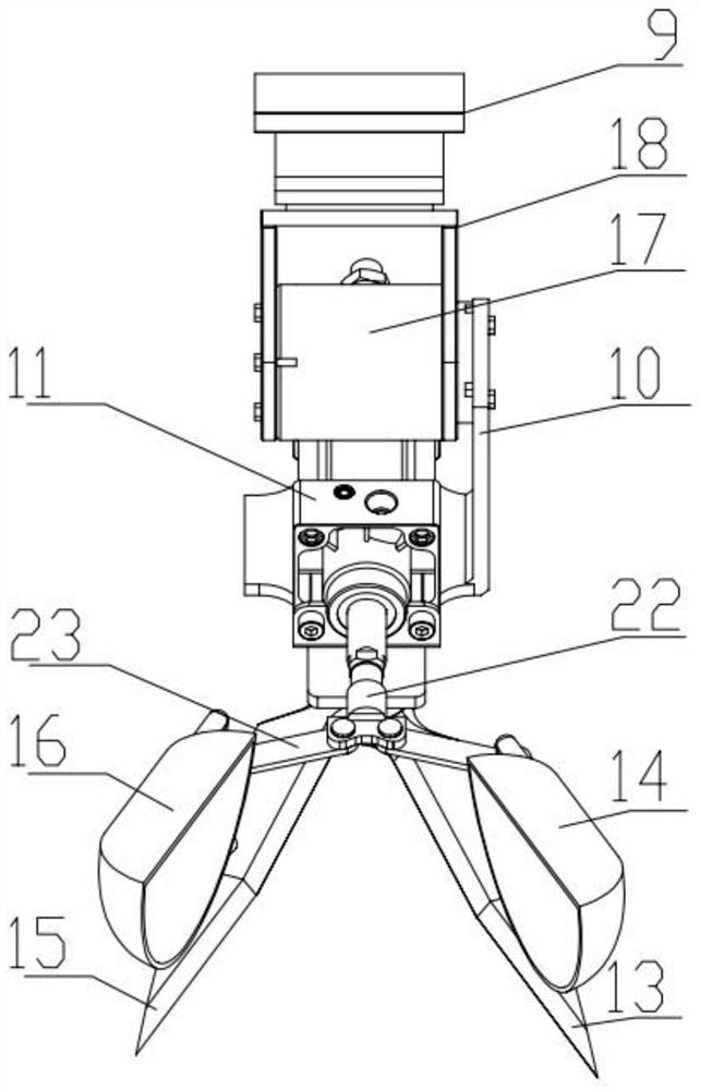 Shearing type intelligent weeding robot based on weed prescription map