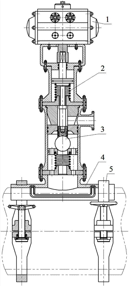 Diversion-type pipeline plugging device without stop of oil-gas conveying