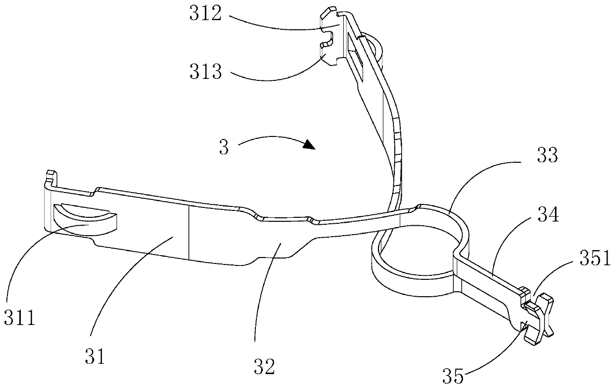 Hemostatic clip of continuous-pushing structure