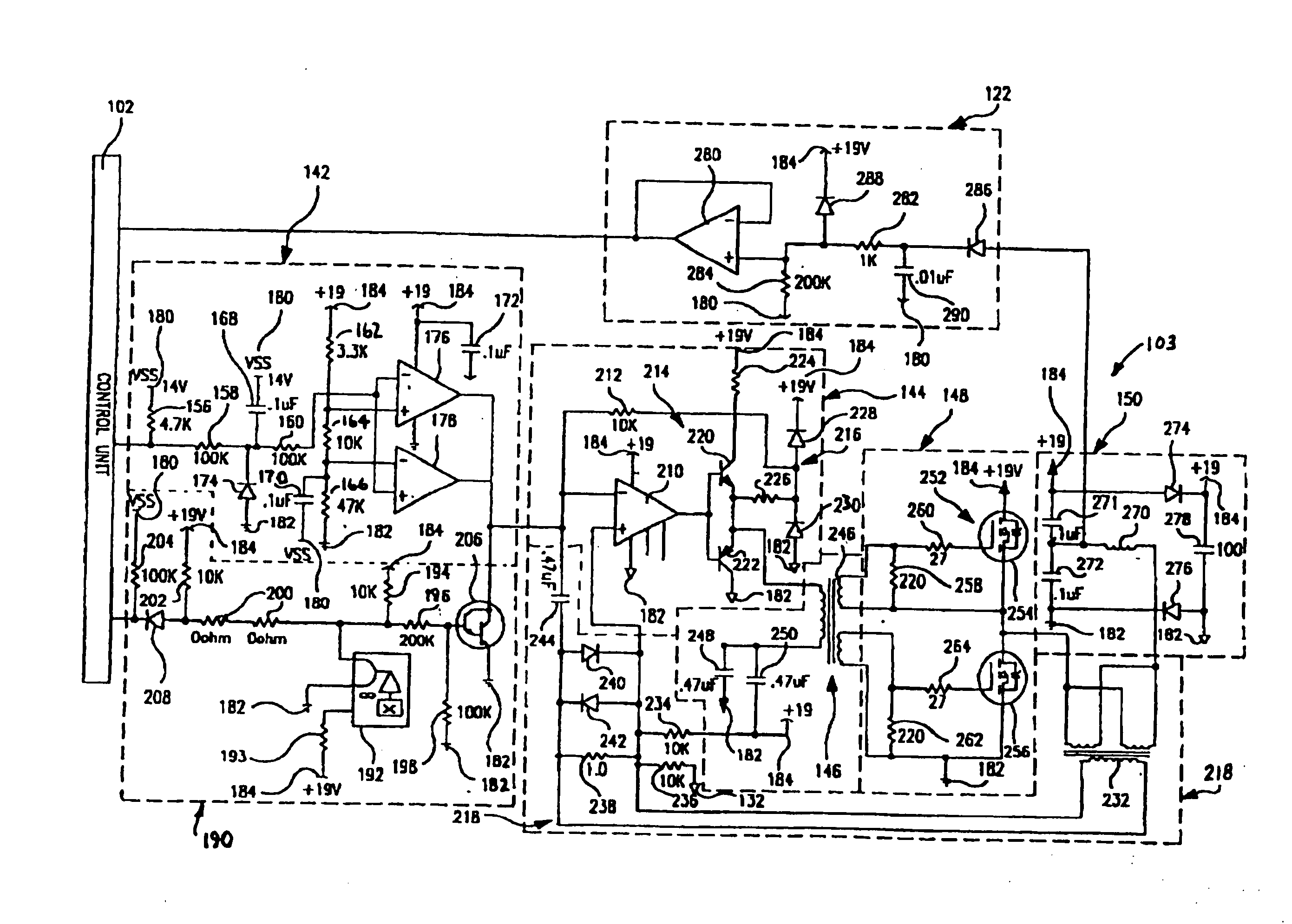 Inductively coupled ballast circuit