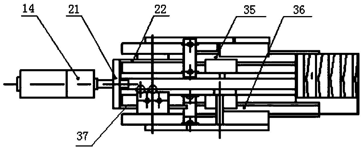 Bionic micro pore diameter drilling and counterboring type underground tunneling device supporting and propulsion mechanism