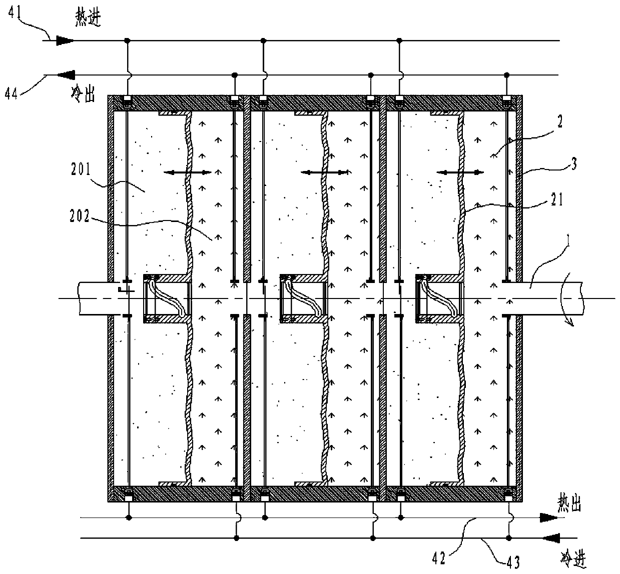 Reverse flow type corrugated preheating plate type heat exchanger for gas-gas heat exchange