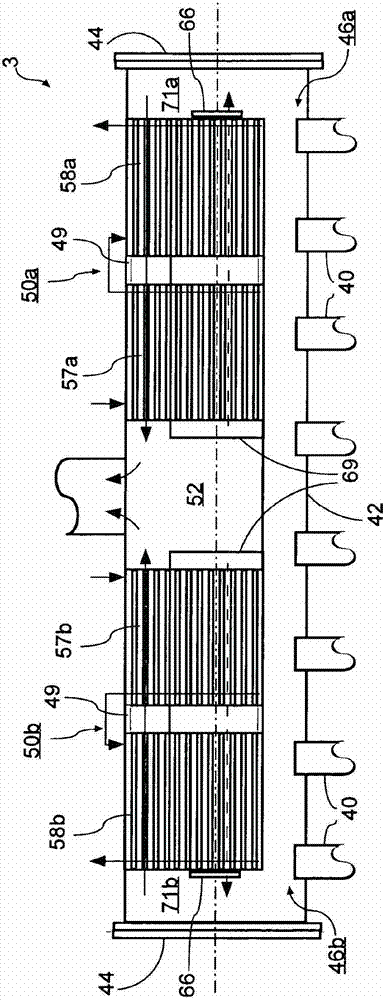 Large-scale turbocharged diesel engine with energy recovery devices