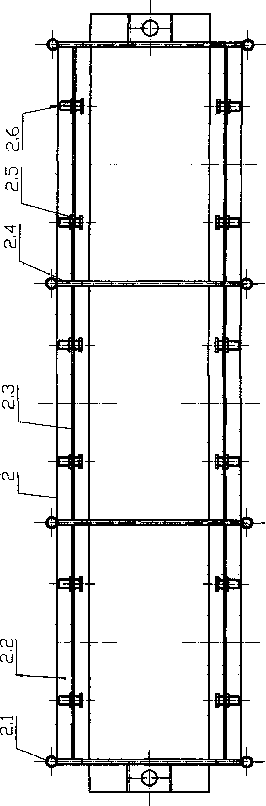 Electric transformer winding and iron core fixing device