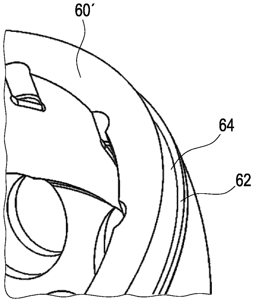 Hip joint implant with reshapeable fastening brackets