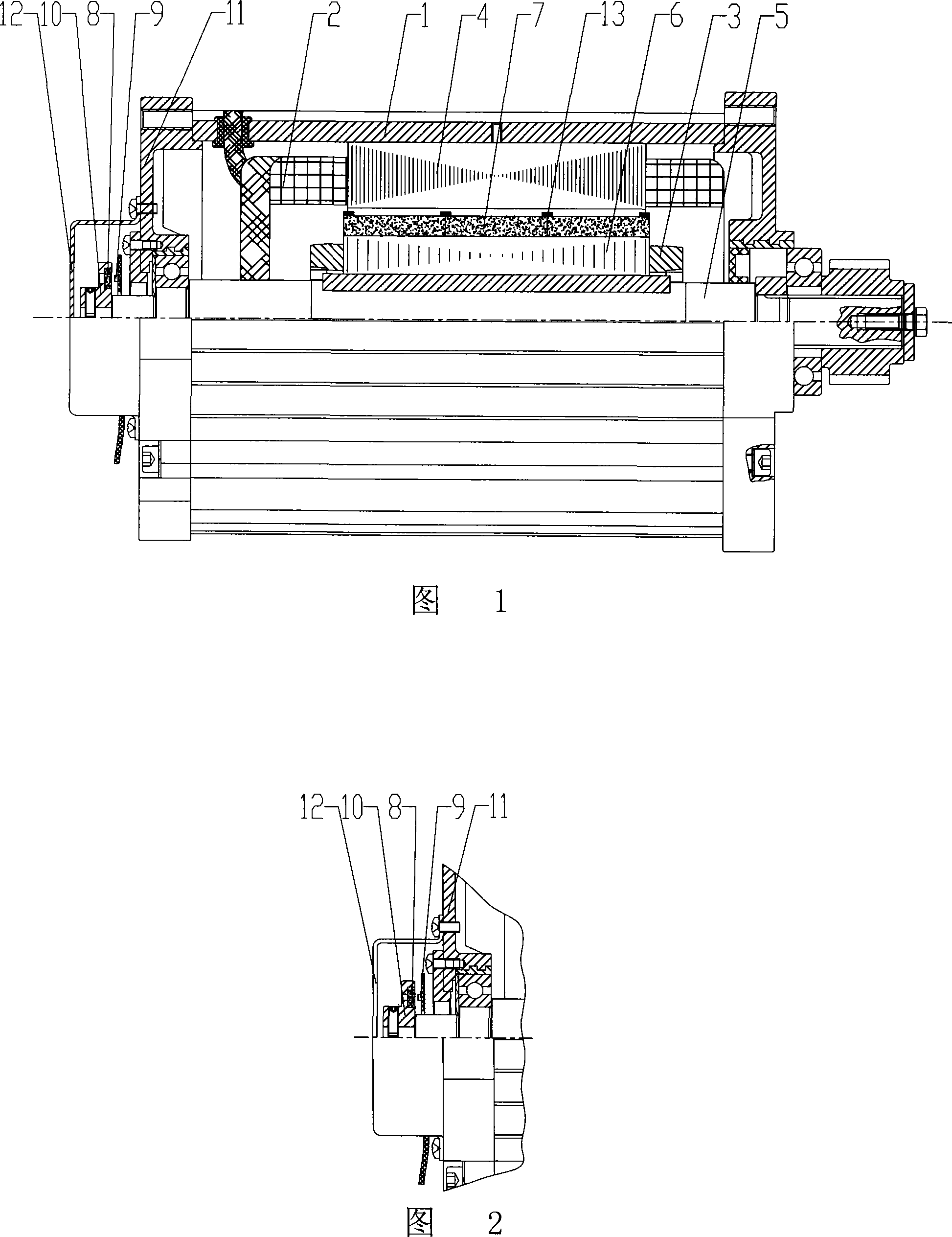 A permanent magnet DC motor