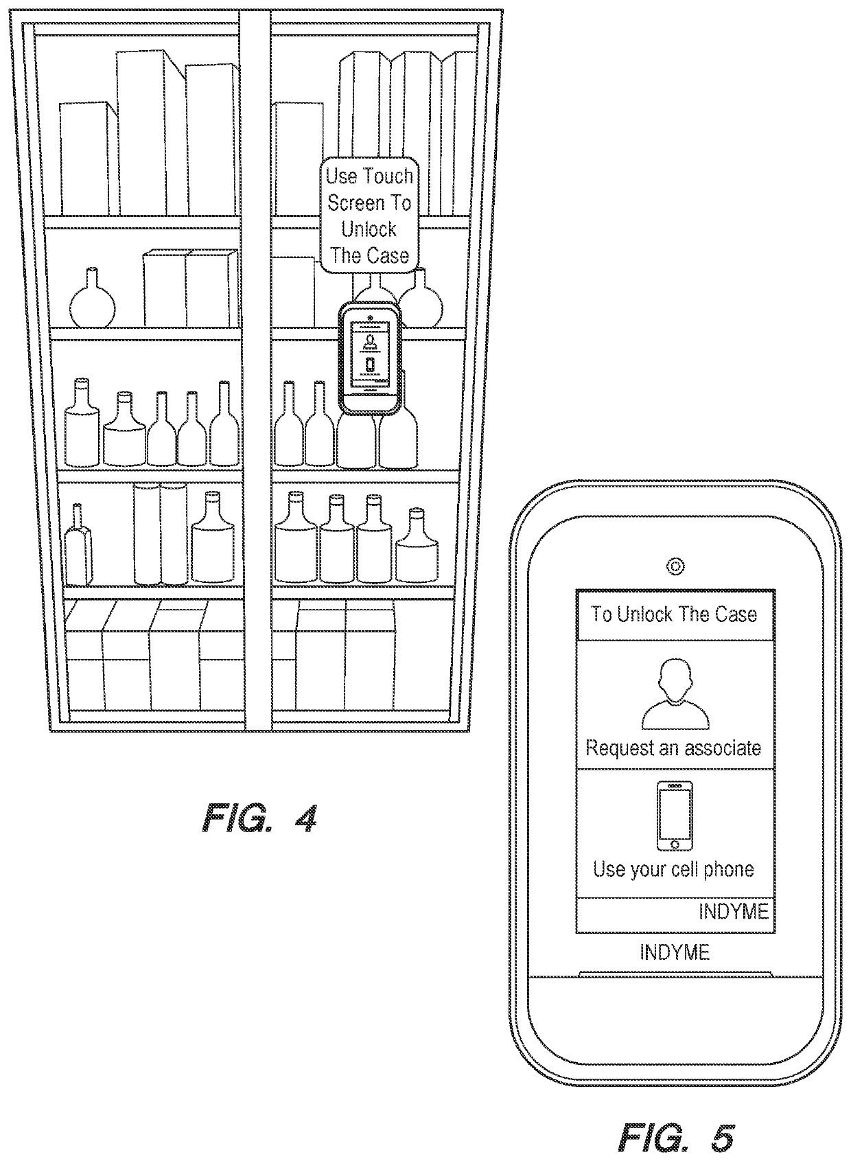 System providing self-service access to locked merchandise