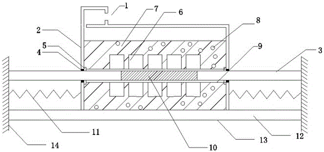 Nonlinear mixed rotary energy dissipation damper