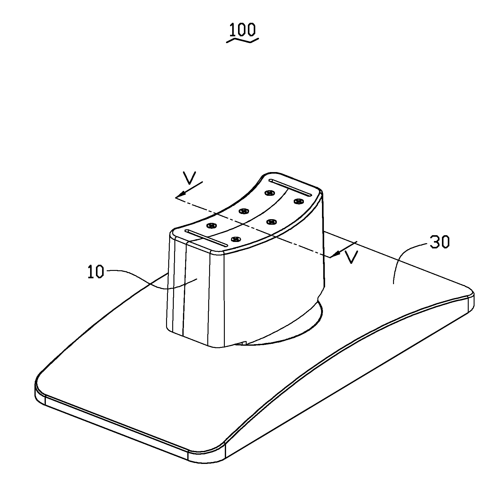 Support stand for flat-panel display monitor