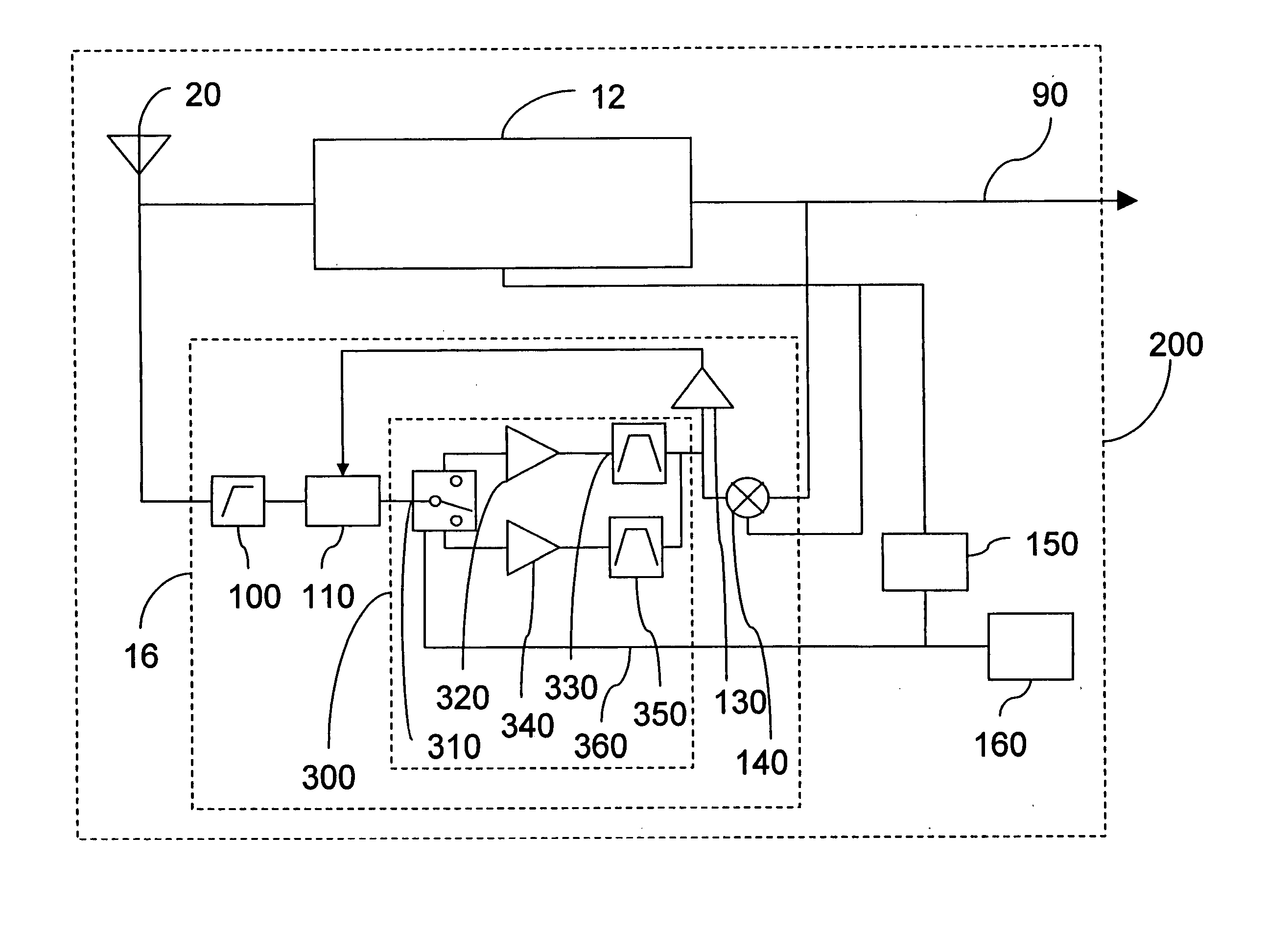 Radio receiver and reserved band filter