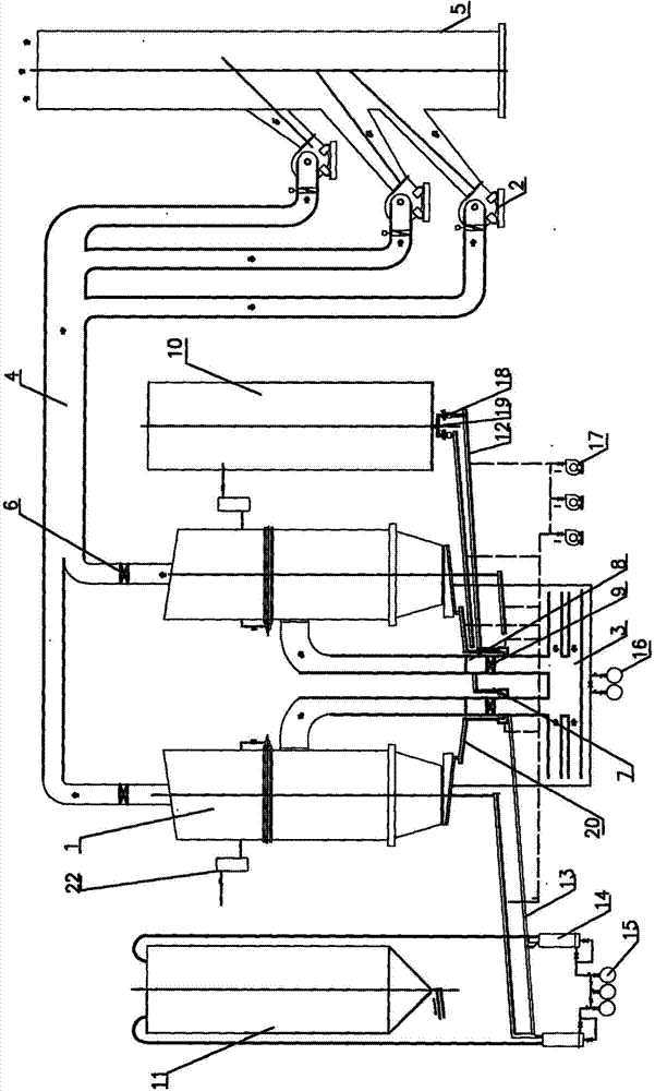 Electrolysis flue gas dry-purification system