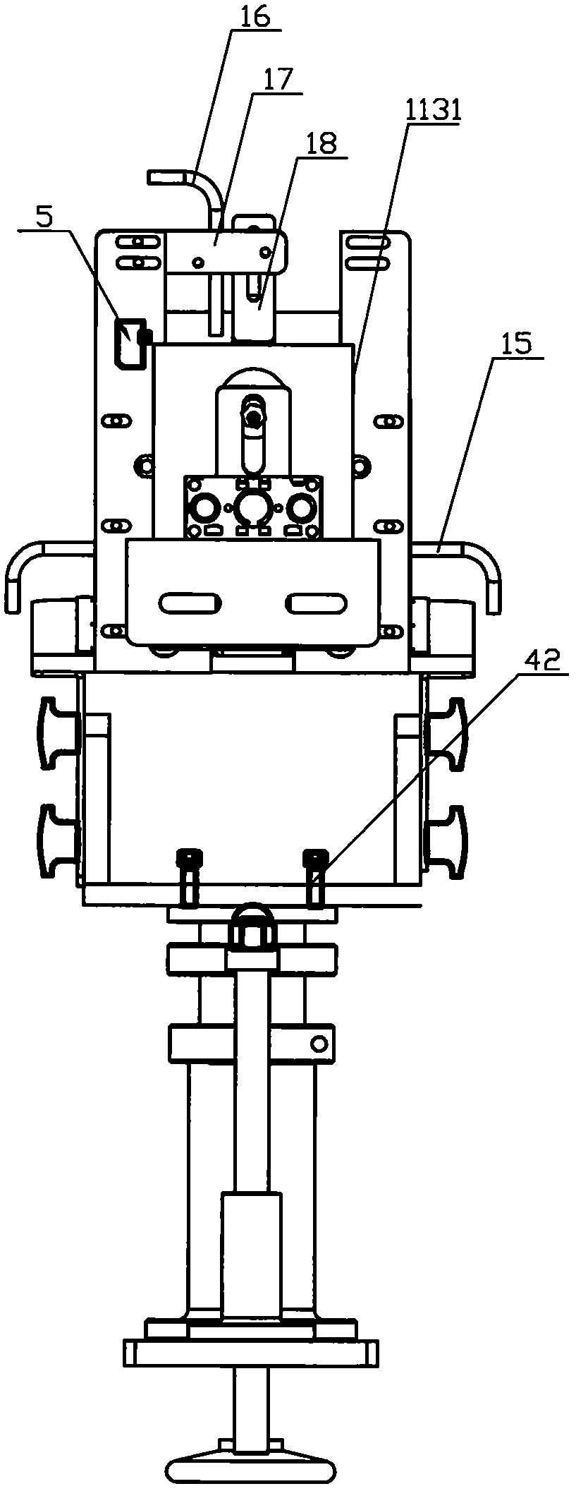 Bag feeding device for automatic vacuum packaging machine