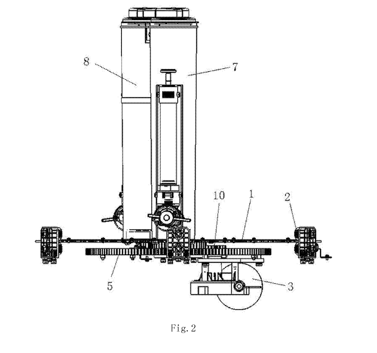 Drive mechanism for transposition and stirring by single disc single motor