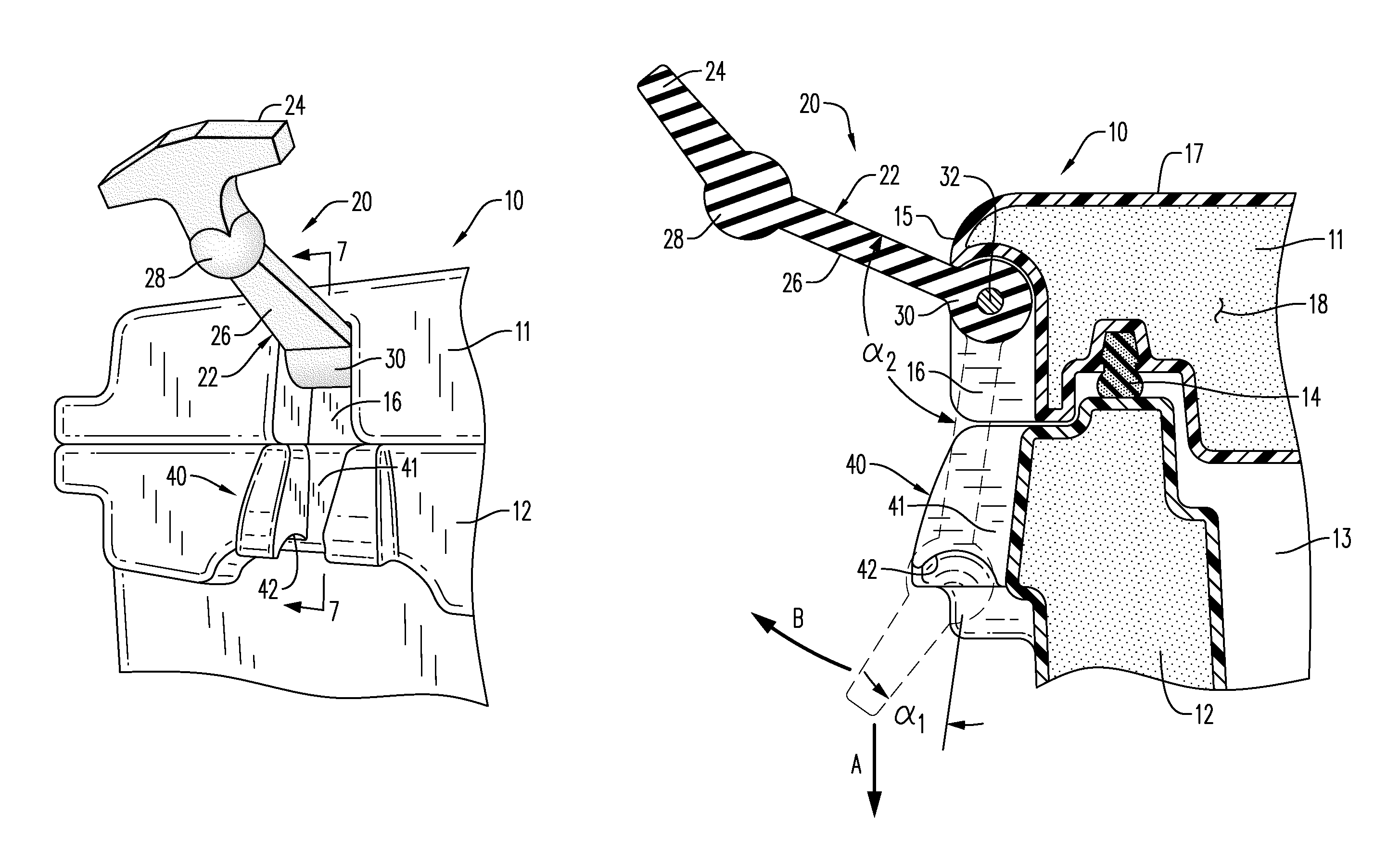 Insulating container and latching mechanism