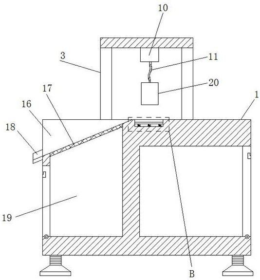 Melt-blown cloth production die cutting machine with adsorption transfer structure