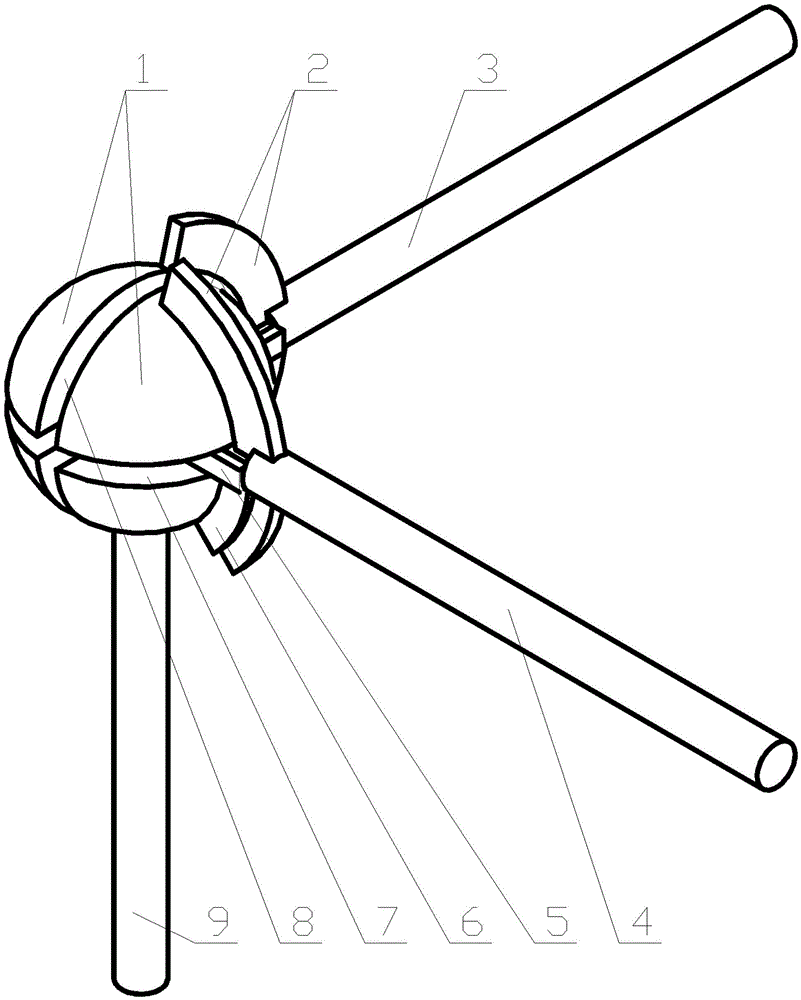 Ball joint three-dimensional shaft