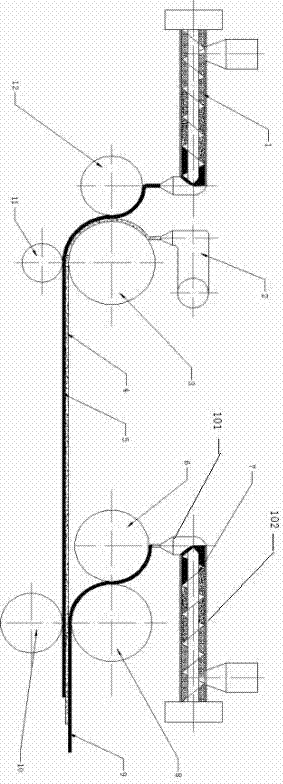 Vertical compression type biomass composite continuous production system and application method thereof