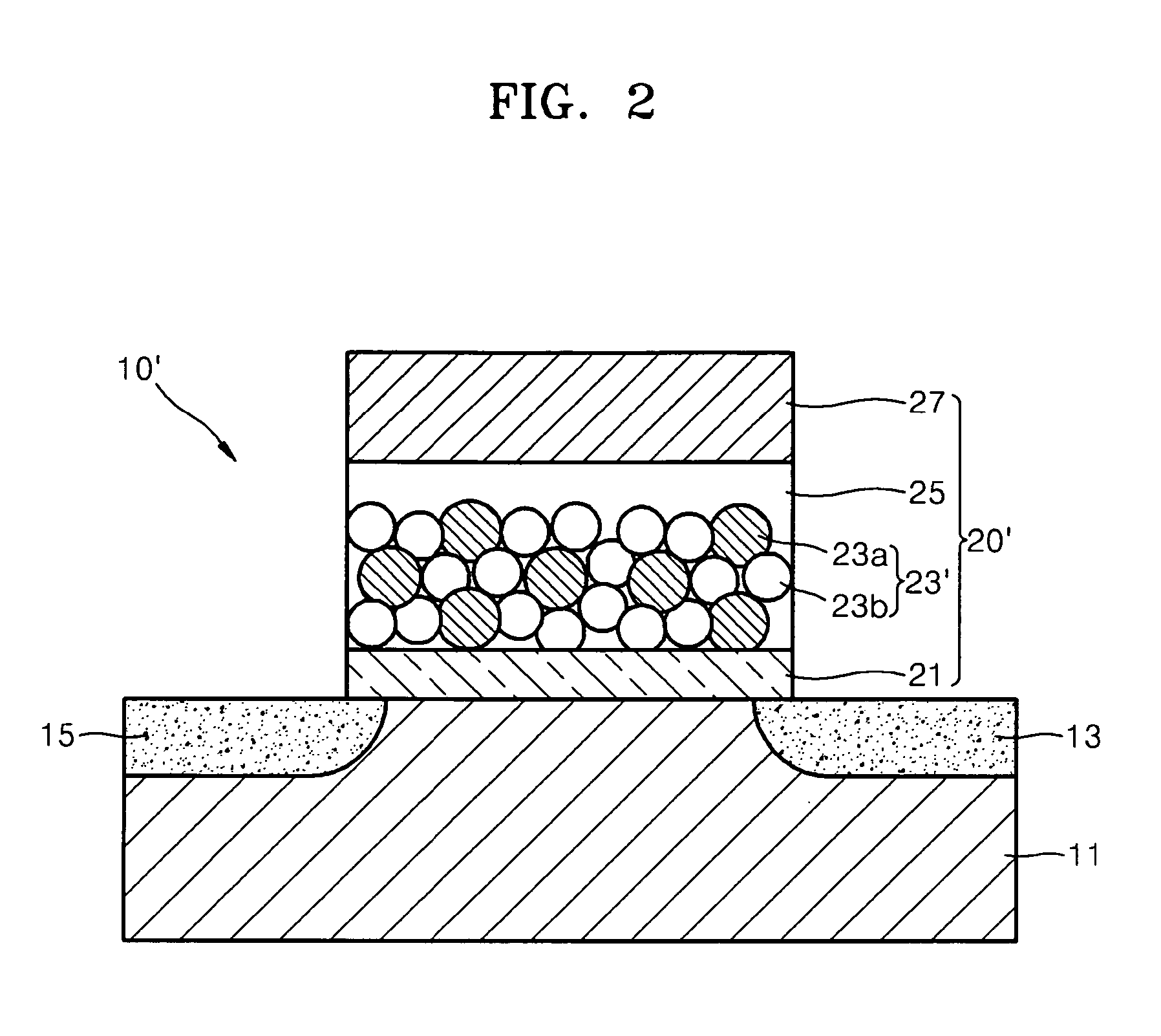 Charge trap memory device comprising composite of nanoparticles and method of fabricating the charge trap memory device