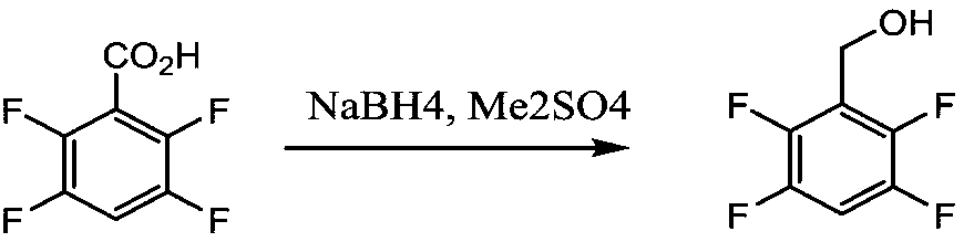 Preparation method of tetrafluorobenzene methanol