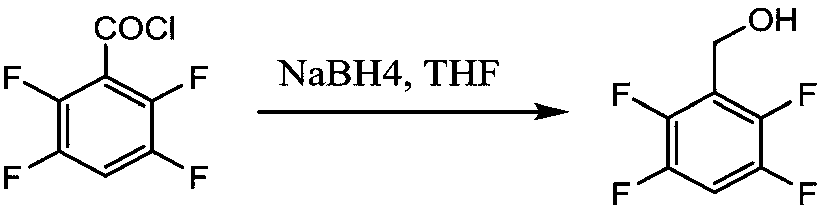 Preparation method of tetrafluorobenzene methanol