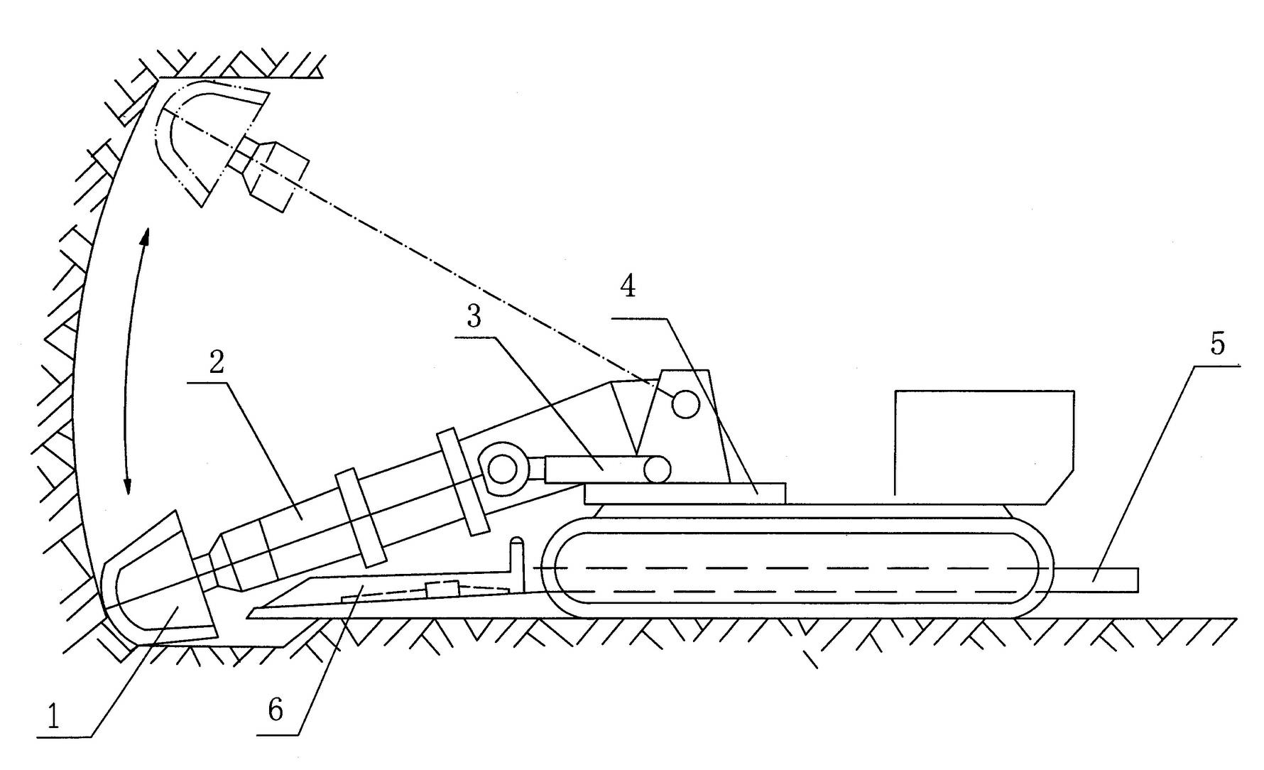 Method for mechanically mining coal by using steep seam pseudo inclination bracing type retractable flexible shield support