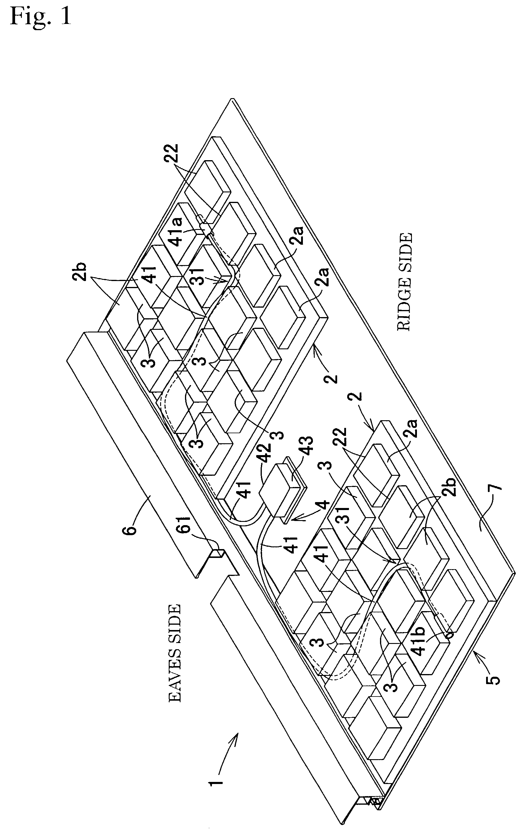 Solar cell module and roof equipped with power generating function using the same