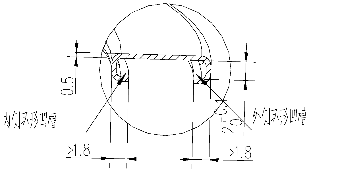 Forming method of superalloy thin-walled annular closed groove