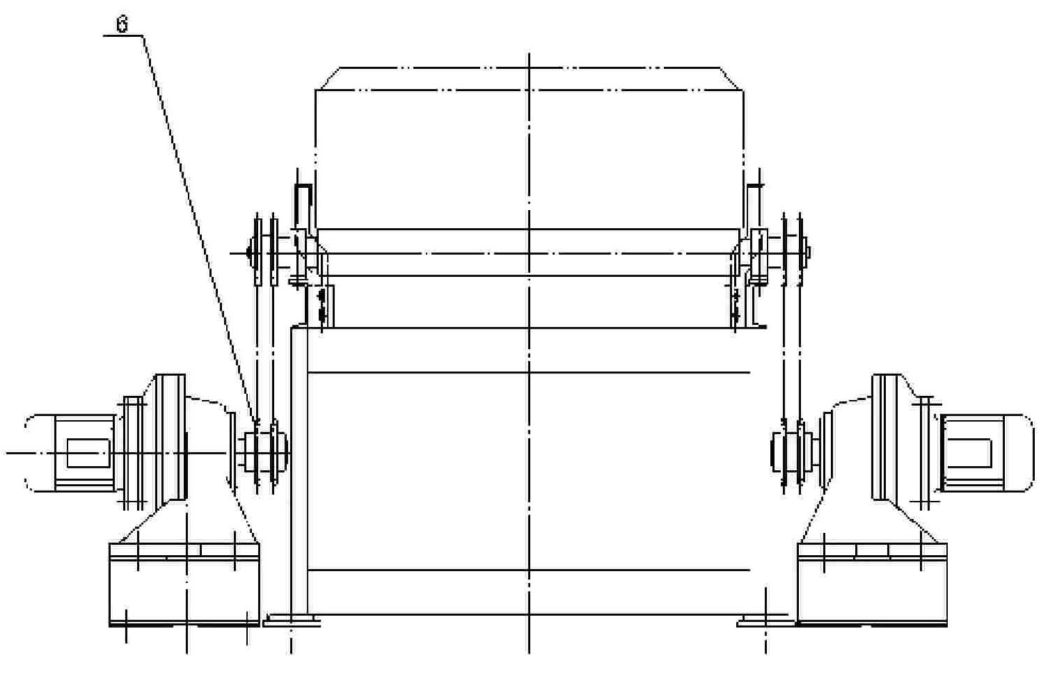 Double-roller bed conveyor device